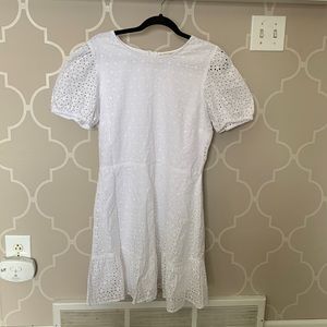 White eyelet dress Worn briefly for senior pictures.